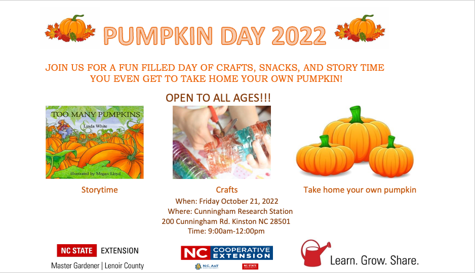 Pumpkin day 2022 flyer.