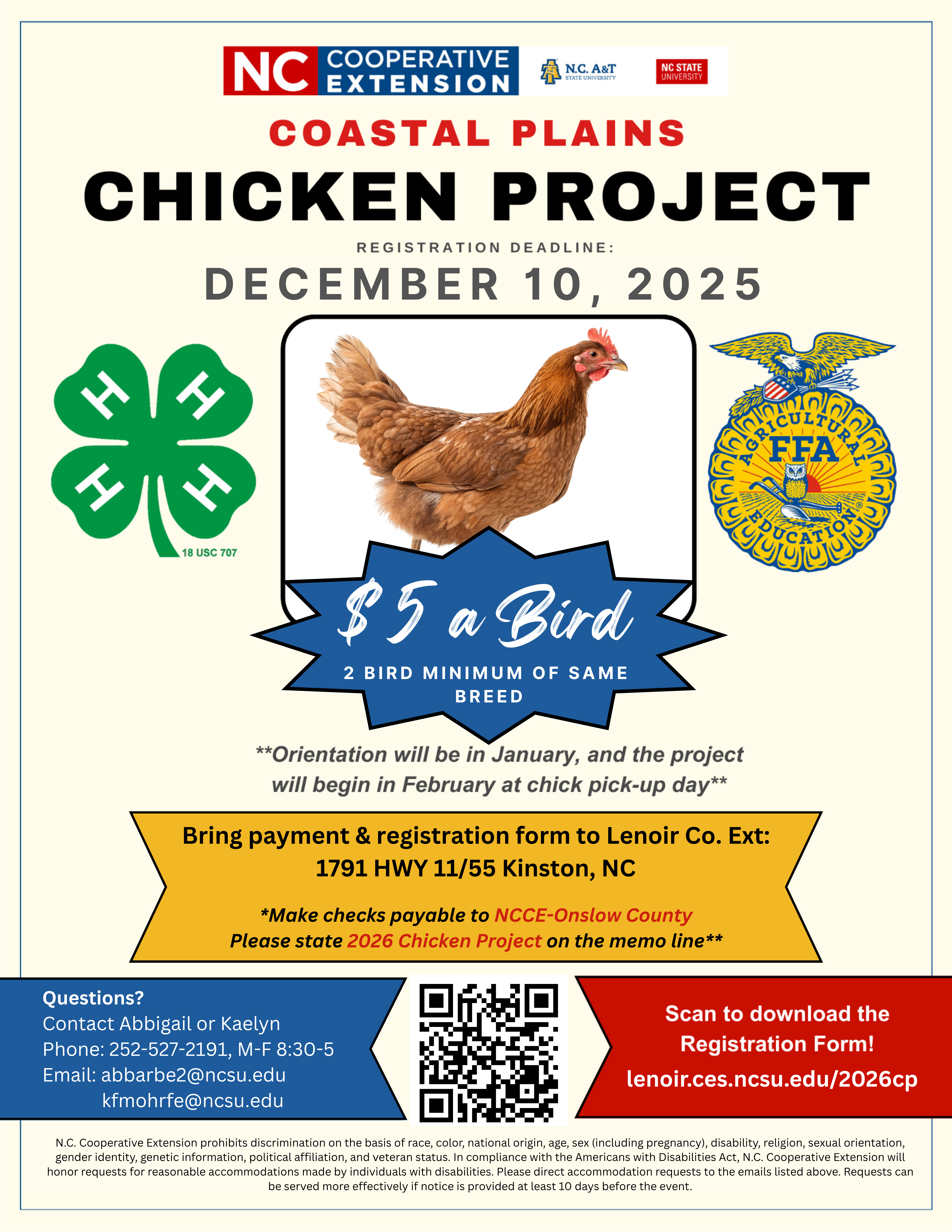 Coastal Plains Chicken Project 2026